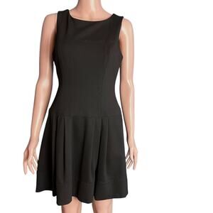 White House Black Market Fit And Flare Sleeveless Dress 4 Preppy Career Party